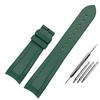 22mm Natural Rubber Silicone Rubber Watch Strap For Tudor Biwan GMT Curved End Pin / Folding Buckle Black Blue Red Wristband