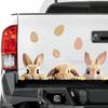 Easter Bunny Window Cling Waterproof Removable PVC Rabbit Egg Glass Sticker Spring Holiday Party Home Car Window Decoration Decal