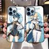 Husă de telefon Genshin Impact pentru Iphone 14 13 11 12 Pro Max Mini Xs Xr X 7 8 6s Plus Se 2022 Husă din sticlă securizată de protecție din spate