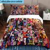 3PCS Fnaf Character Collage 3pcs Bedding,Including 3PCS Duvet Cover And 2pcs Pillowcases Perfect for Christmas,Ideal for Bedroom, Dormitory