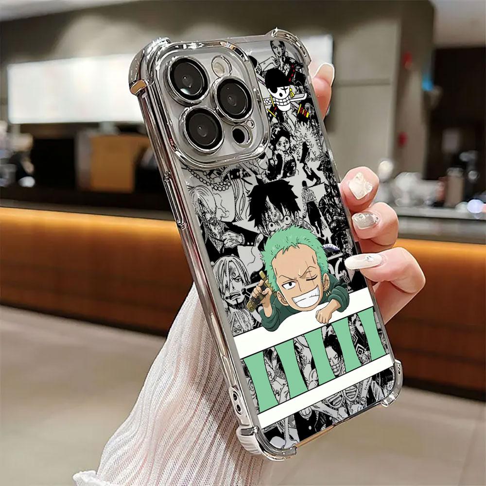 Cool Anime Luffys Zoro Plating Phone Case For Xiaomi 15T 15 14 13 Poco M7 F7 F4 F5 X7 X6 X5 X3 Pro Ultra 4G 5G Anti Fall Airbag