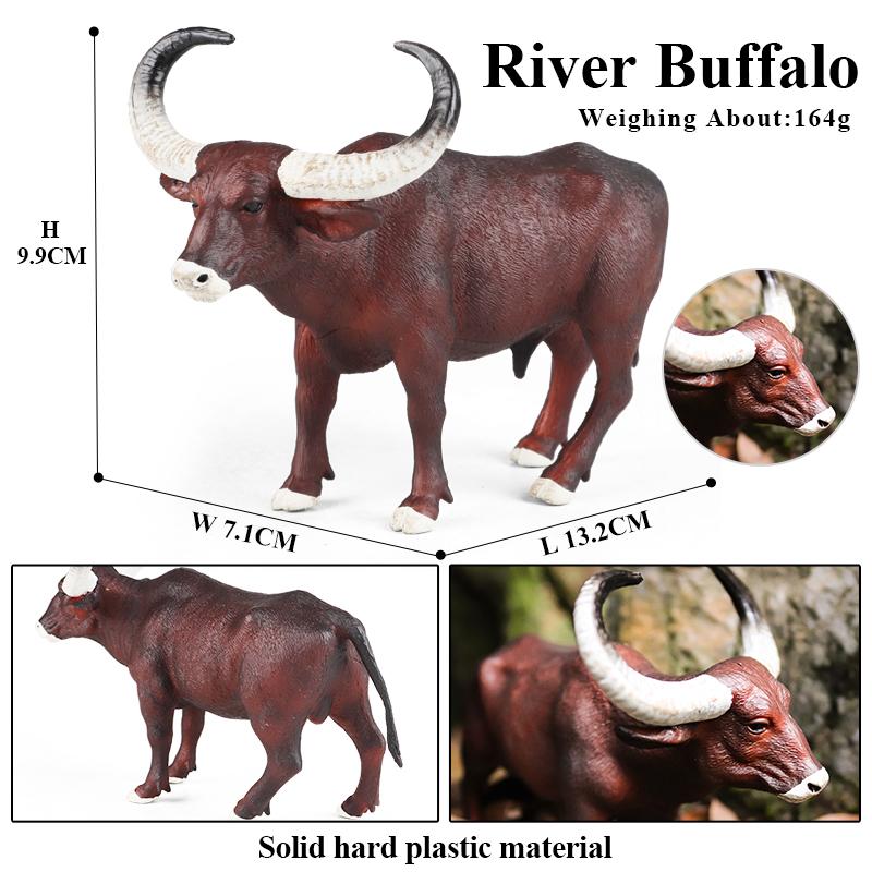 Oenux Zwierzęta Gospodarskie Walki Byków Kowboj Symulacja Drób Bydło Cielę Byk Wół Kolekcja Figurek Akcji Model Pvc Zabawka Prezent dla Dzieci