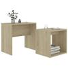 VidaXL Ensemble de table basse Chêne sonoma 48x30x45cm Bois ingénierie 802888