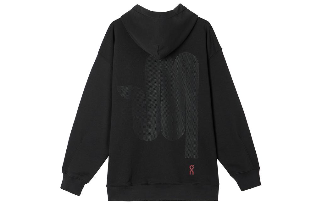 On Sweatshirts Unisex Black Hooded Moderate 1UF10040553