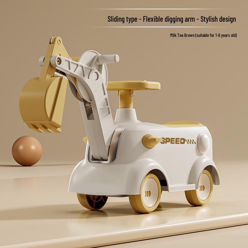 Four-Wheel Balance Bike & Stroller for Kids 1-3 Years