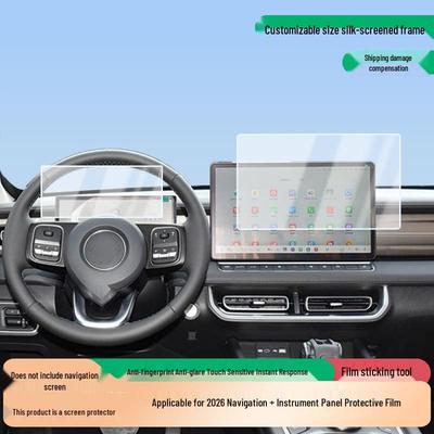 Anti-Glare Matte Screen Film for 2026 Great Wall Pao Navigation & Instrument Panel