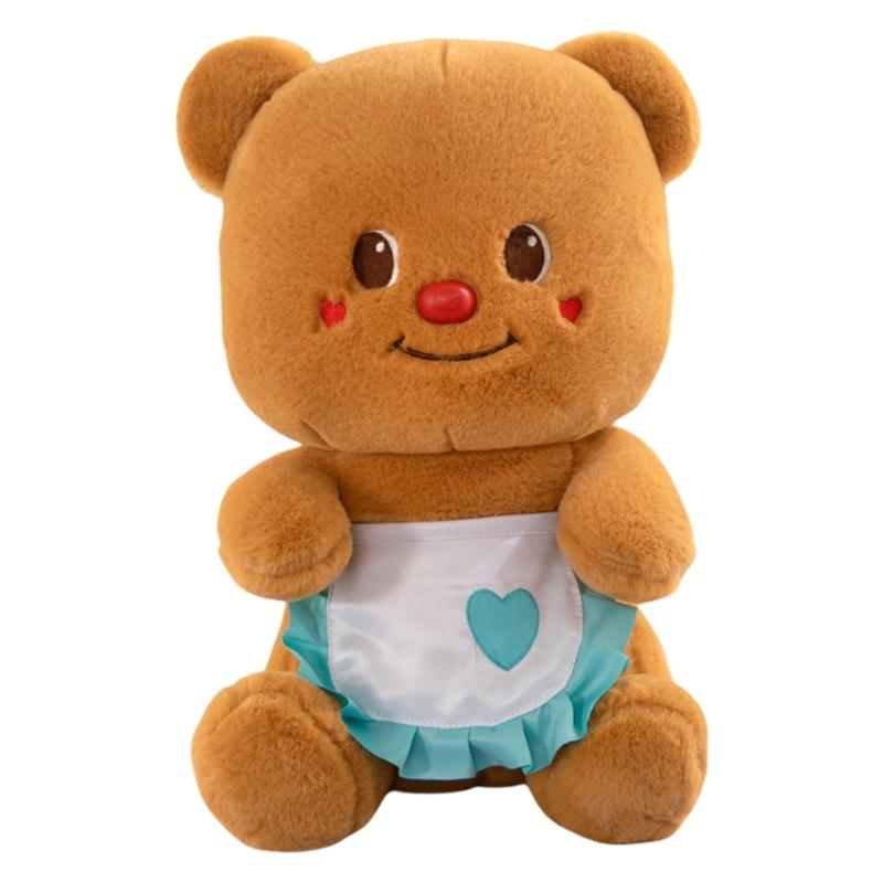 Cute Doll Bear Butter Stuffed Animals Bear Toy Soft Comfortable Bear Doll Early Education Toddlers Toy