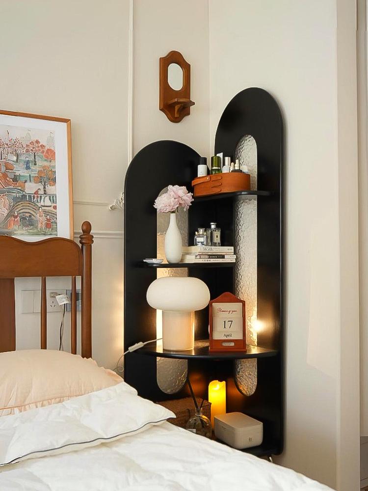 Chinese Solid Wood Corner Cabinet: Retro Bookcase & Sideboard Storage for Living Room