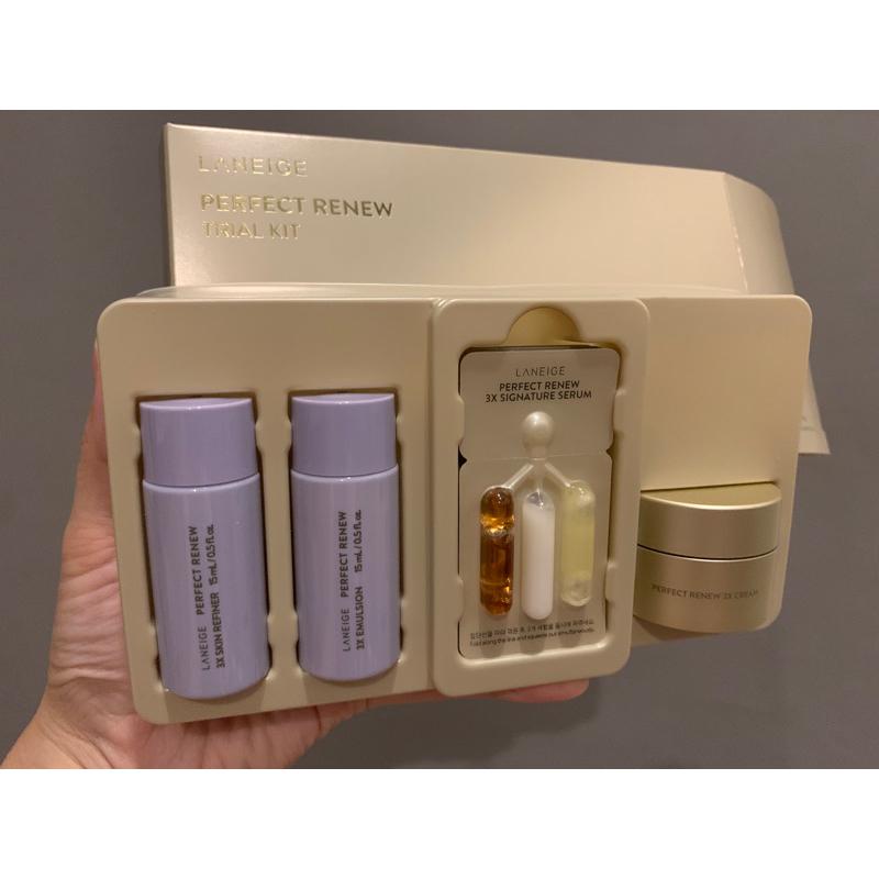LANEIGE Perfect Renew 3X Proefset / Geconcentreerde Nachtverzorging, Anti-Aging, Koreaanse Cosmetica, Kbeauty