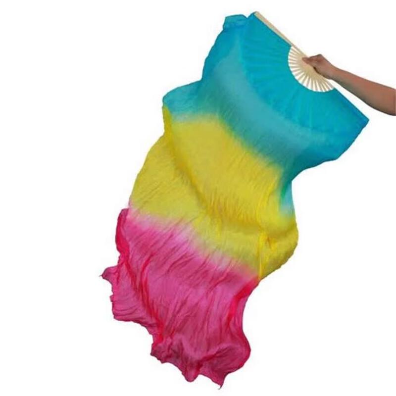 Silk Gradient Dance Fan Left Hand (1.8m Long)