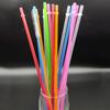 12pcs Reusable Random Color Clear Plastic Glitter Straws, 23CM Extra Long Tumbler Straws for Cups,Plus Cleaning Brush