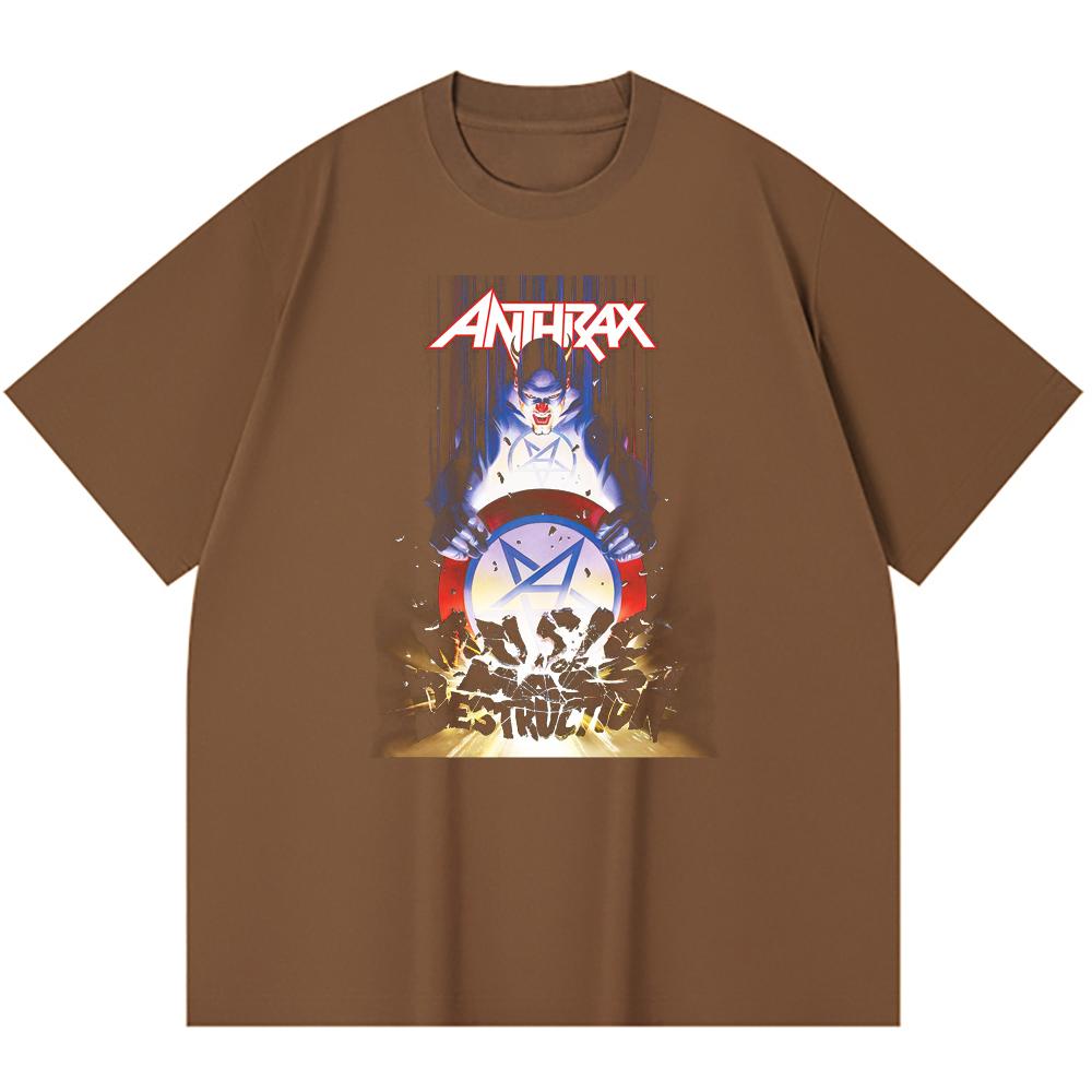 T-shirt Heavy Metal 100% Cotone 230 Gsm Stampa Band Rock Musica Popolare Unisex T-shirt Pesante in Cotone