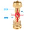 Quick Connect Adapter 1/4Inch Ball Valves Switches 20lb To 1lb Cylinders Converter for Camping Outdoor Cooking Equipment