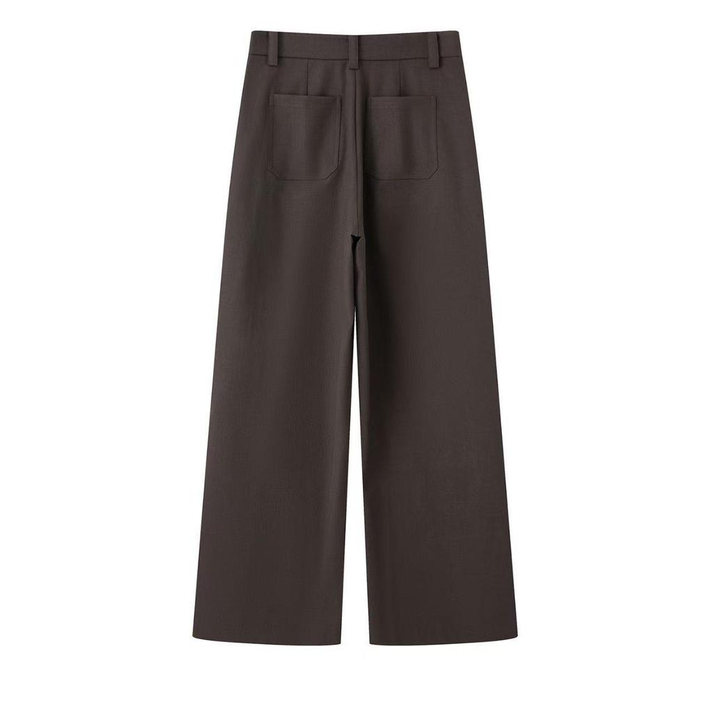 2026 Spring High-Waisted Slimming Wide-Leg Commuter Pants L256615