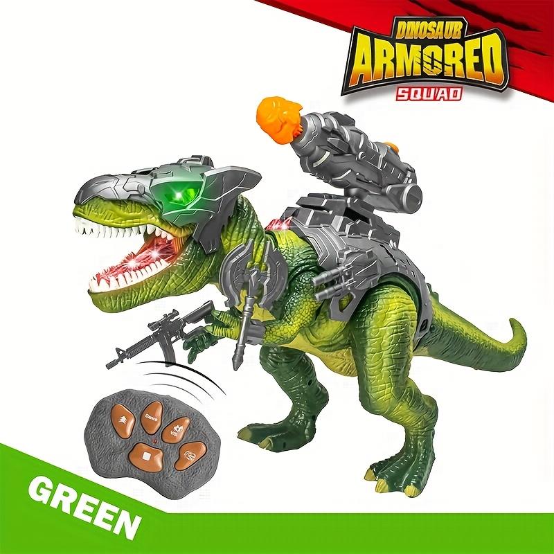 

Игрушка Динозавр из Имитированного Сплава, Радиоуправляемый Ти-Рекс, Ходит и Рычит, Встроенные Звуковые Эффекты, Подарок на День Рождения для Детей 3+, С Пультом, Батарейки
