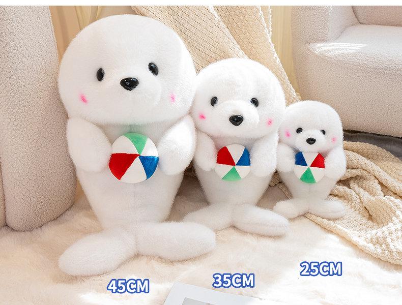 Hugging Ball Dolphin & Walrus Plush Toy - Cute Zoo Cushion for Kids