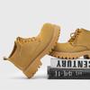 Plateau Derby Schuhe Herren Frühling Plateau Großer Kopf Martin Schuhe Vintage Werkzeugstiefel-X