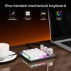 16 Keys 3 Knobs Programmable Macro Keyboard Type-C Wired/Bluetooth-Compatible Macro Pad LED Backlight Macro Keyboard for Gaming