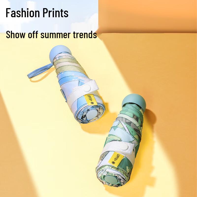 Přenosný deštník s potiskem olejomalby a UV ochranou