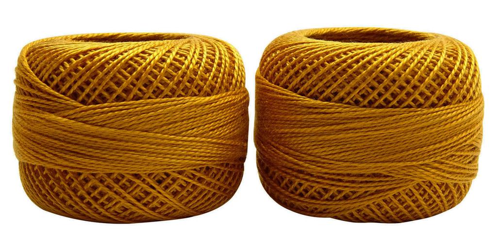 IBA Indianbeautifulart Set of 10 Pieces Yellow Cotton Anchor Knitting Thread Yarn Embroidery