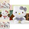 Adorable Kt Cat Plush Toy Soft Hello Kitty Doll Cute Bow Design For Collectors