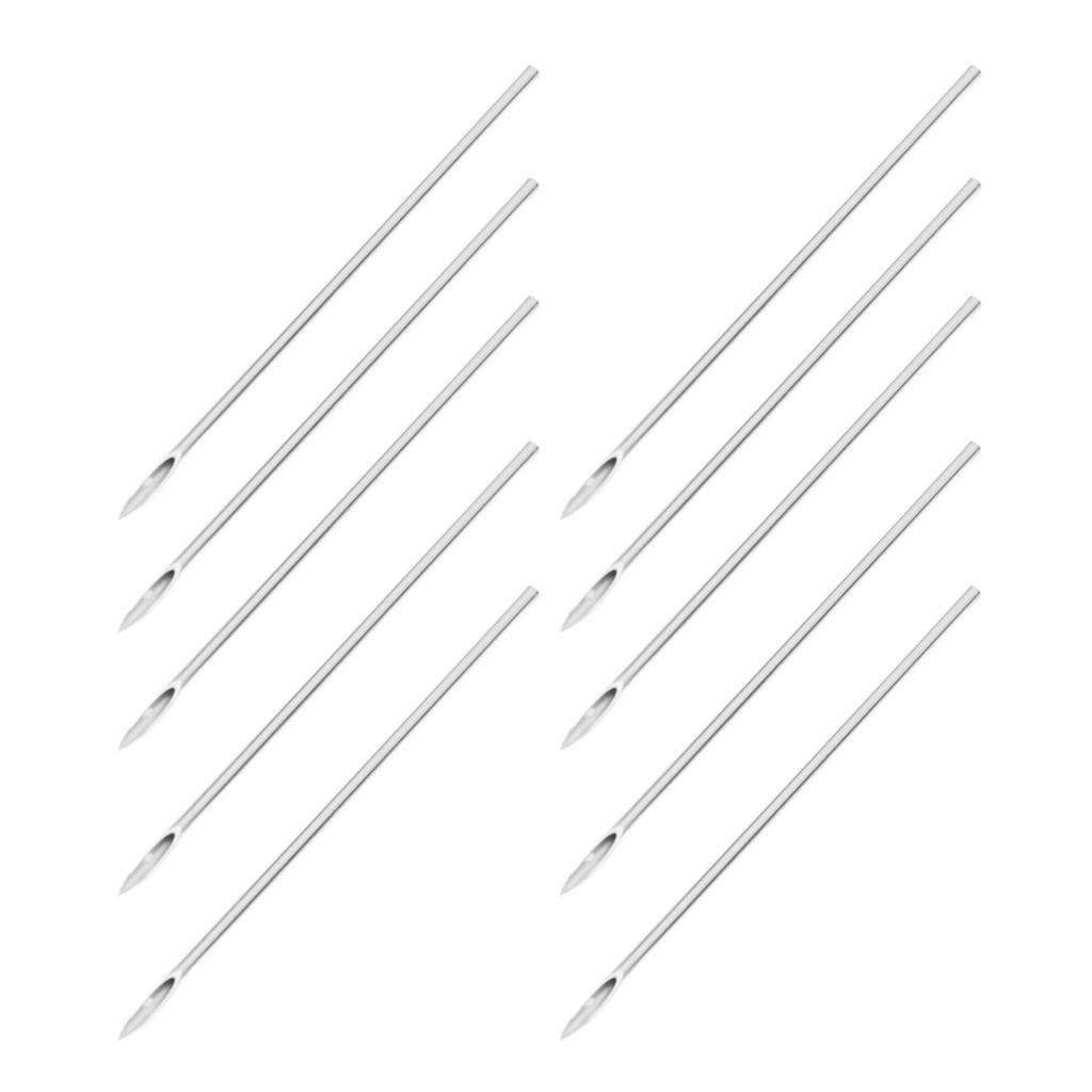 100 buc Ace pentru Body Piercing Dezinfectabile Oțel Inoxidabil 316 Ace de Piercing 16G 1.2MM