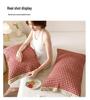 Class A Pure Cotton Quilted Pillowcase Set - Thick, All-Cotton Buttoned Covers (48x74 cm)