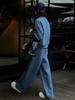 2025 Autumn/Winter Casual Warm Luxury Loose Wide-Leg Pants Two-Piece Set