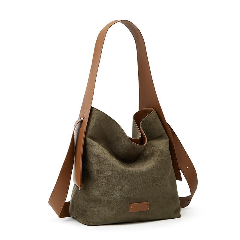 Suede Hanging Ear Tote Bag Bucket Bag Large Bag Lazy Commuter Shoulder, Messenger Bag
