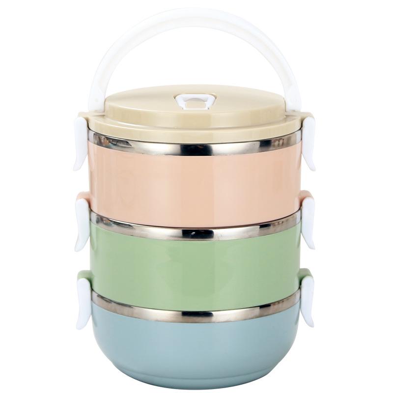 304 Stainless Steel Multi-Layer Lunch Box with Sealed Lid - Ideal Bento or Food Storage Container