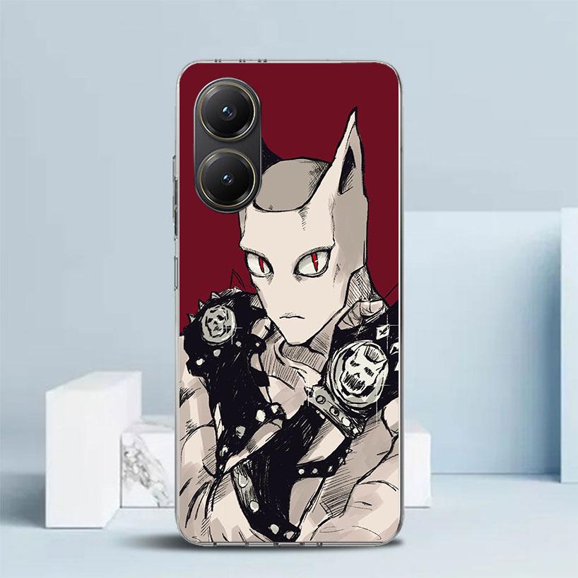 JoJo Kira Yoshikage Killer Queen Phone Case For Xiaomi Poco F7 Ultra X5 X6 X7 Pro M7 Redmi 15C 15 13C 13 12C 12 10C 10 10A 9 9C