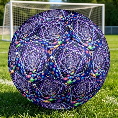 1pc Space Candy Tunnel Themed Soccer Ball, Size 5, Lightweight PVC Material, Outdoor Training Soccer Ball Gift. Q62245