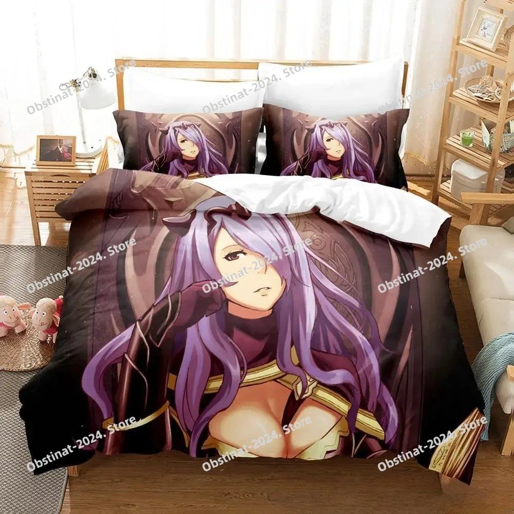 Game Fire Emblem Engage Bedding Set Printed Bed Set Duvet Cover Sheet Pillowcase Bed Soft Quilt Cover Full Queen King Size
