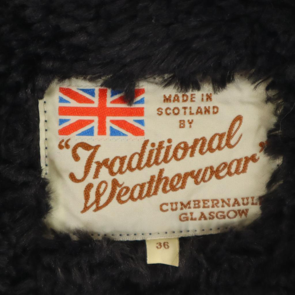 Traditionelle Wetterbekleidung Hergestellt in Großbritannien Gesteppter Mantel 36 Marineblau Rückseite mit Loch Damen Gebraucht