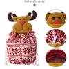 Christmas Knitted Gift Bags Set With Apple Doll Elk Santa Bear Design For Candy Storage Xmas Party Favors  Year Gifts Holiday