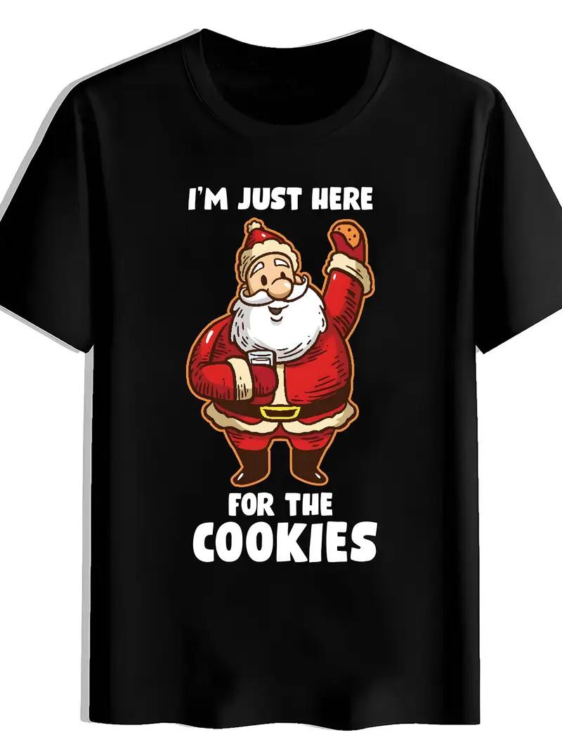 

Funny Christmas T-Shirt - I m Just Here for the Graphic Tee S разноцветный