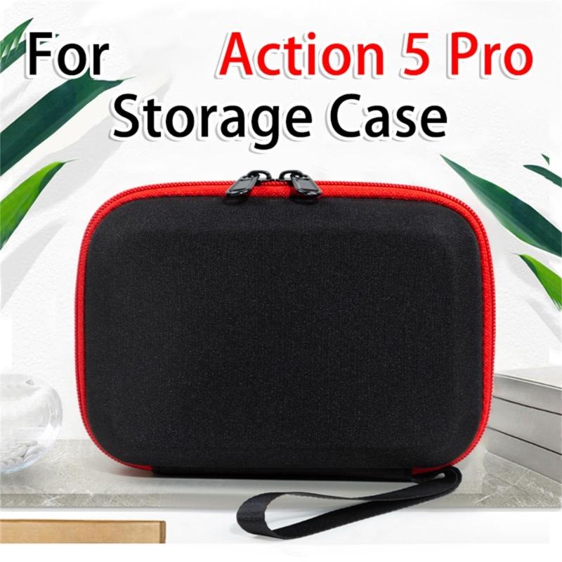 Small Storage Bag For Action 5Pro Camera Case, Soft Padded Protections, Water Resistant Exterior Organizers Handbag