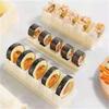 Sushi Maker Equipment Kit Plastic  Sushi Rolls Mold Round Square Heart-shaped Sushi Making Tools Cake Roll Mold Kitchen Tools