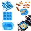Air Fryer Silicone Basket Liners Large Square Oven Pan BBQ Grill Reusable Cake Molds for Hot Dogs Bacon Jelly