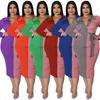 MY1001 Plus Size Womens Long Sleeve Shirt Collar Knit Dress 2025 Casual Chic Fit Flare Midi Maxi In Milk Silk Blend Blue Red Orange Violet Mint Gray