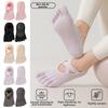Five Finger Women's Sports Yoga Socks Anti-slip Floor Toe Socks Five-toe Boat Socks Dance