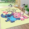 Custom Name Princesses Pastel Colors Carpet Rug Customizable Soft Washable Anti-Slip Home Living Room Sofa Mats Personalized Rug. 0909294