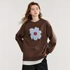 Chuyu Women's Color-Block Faux Two-Piece Floral Sweatshirt