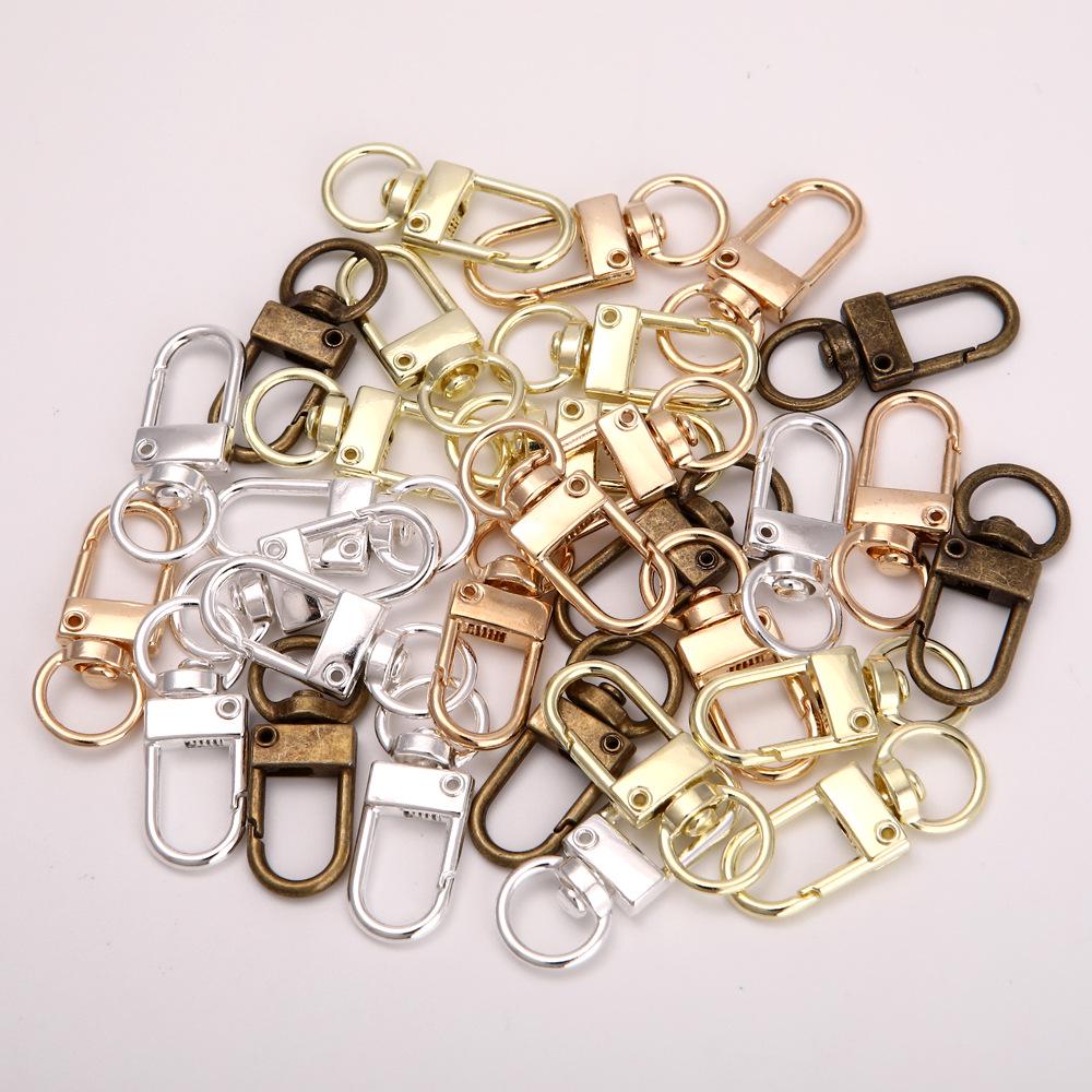 Lobster Clasp Keychain Set: 8-Shape Buckle, Four-Section Chain, Three-Piece DIY Jewelry & Bag Accessories