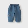 DaveBella Boys' Fleece-Lined Denim Carrot Pants
