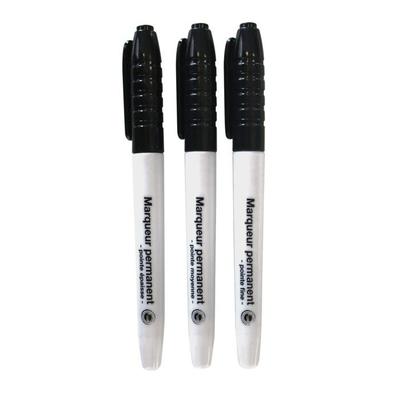 MégaCréa DIY - Black Permanent Marker 3 Different Tips