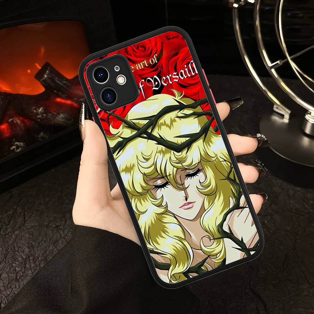 Classic Anime The Rose Of Versailles Matte Transparent Phone Cover For IPhone Case 16 15 14 13 12 11 Pro Max X XS Max Plus