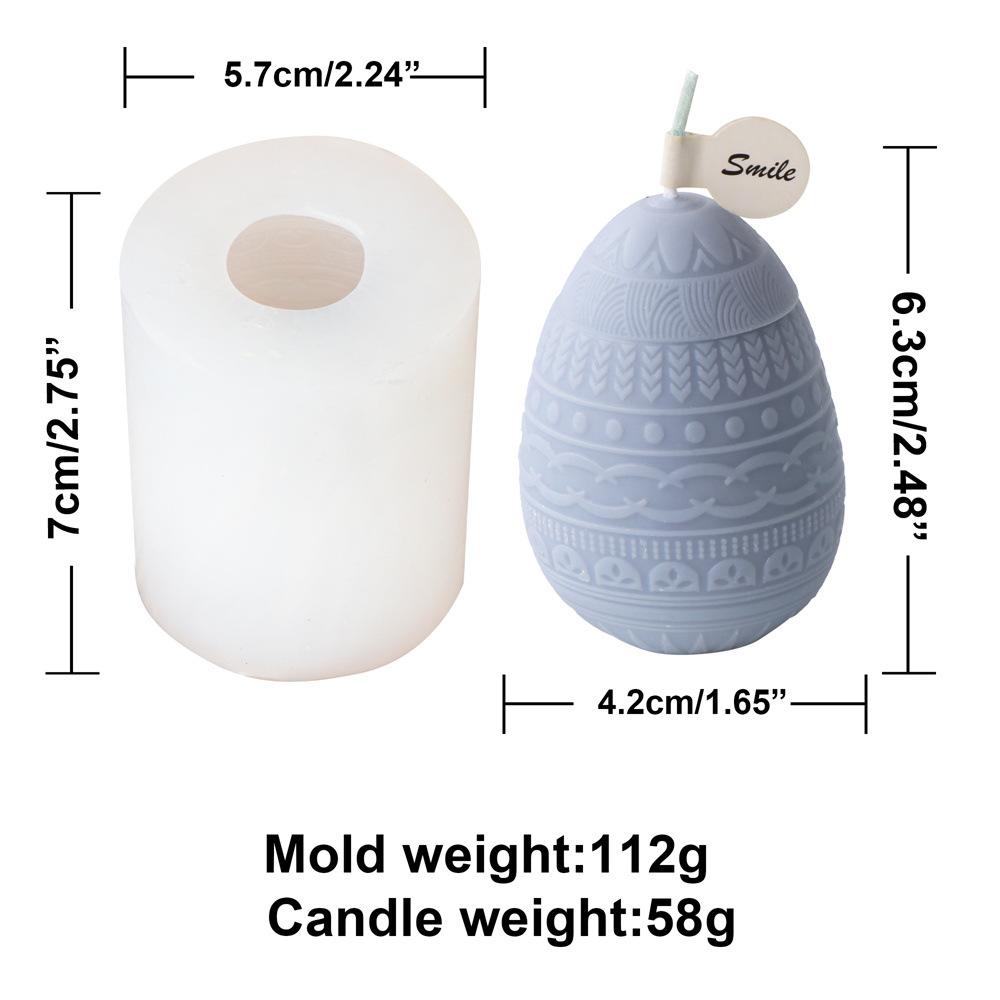 Graffiti Eggs Candle Making Kit Aromatherapy Easter Egg Candle Molds Easter Silicone Mould Embossed Aromatherapy Plaster