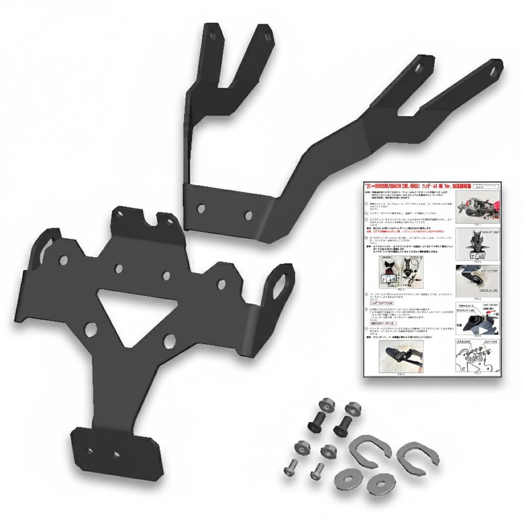 PinkFactory 2021-2025 CBR650R/CB650R/E-Clutch Fender Eliminator Kit [Compatible with 2021 New Standard 40° License Plate Angle] Factory-Direct Model