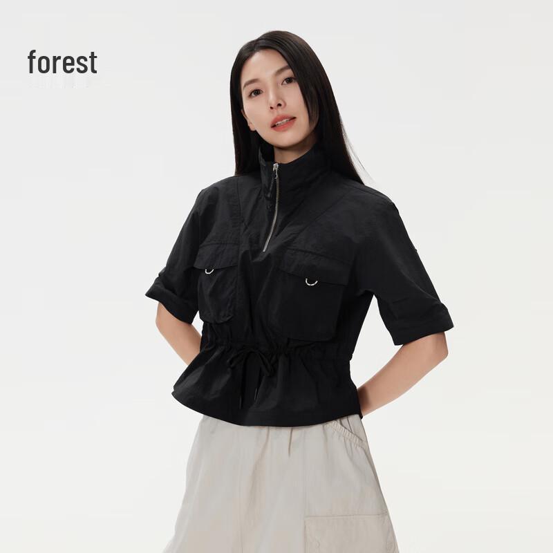 KOLON SPORT Women s Half-Zip Short-Sleeve Shirt M